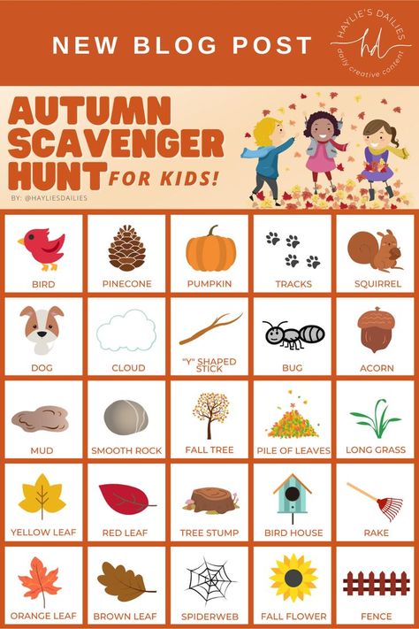 Autumn Scavenger Hunt template Autumn Scavenger Hunt, Thanksgiving Scavenger Hunt, Fall Scavenger Hunt, Flower Fence, Smooth Rock, Pumpkin Spice Lattes, Fun Fall Crafts, Scavenger Hunt For Kids, Christmas Church