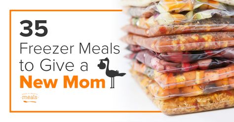 Help a new mom out with dinner and more - breakfast, lunch, and snack ideas, plus Instant Pot versions of our recipes! These freezer meals will keep her sane. New Mom Meals, Once A Month Cooking, Freezer Breakfast Meals, Freezer Meals For New Moms, Meals For New Moms, Freezer Cooking Recipes, Breakfast Maker, Cooking Breakfast, Freezable Meals