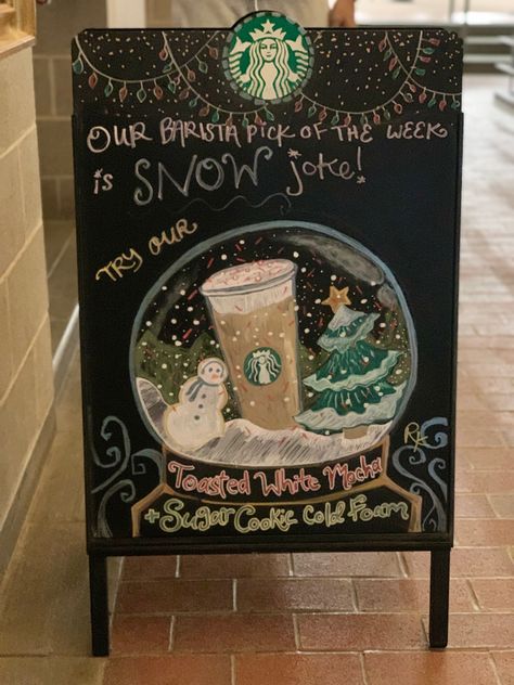 Holiday Coffee Shop Signs, Starbucks Christmas Chalkboard Art, Christmas Coffee Shop Signs, Starbucks Signs Chalk Christmas, Halloween Starbucks Chalkboard, Christmas Coffee Shop Sign, Starbucks Chalkboard Art Christmas, Christmas Coffee Chalkboard Art, Starbucks Winter Chalkboard