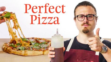 Josh Weissman Recipes, Making Pizza At Home, Joshua Weissman, Pizza At Home, Making Pizza, Perfect Pizza, Pumpkin Carving Templates, Italian Pizza, How To Make Pizza