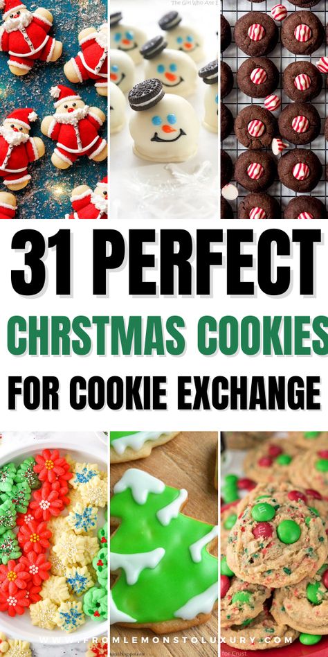 Christmas is a time for family, friends, and of course, cookies. One of the most beloved holiday traditions is the cookie exchange, where everyone brings their favorite cookies to share with others. However, finding the perfect cookie recipe can be a challenge. That’s why Parade has compiled a list of 31 easy Christmas cookies for a cookie exchange.

Easy Christmas Cookie Recipes, Christmas Cookie Decorating Party, Christmas Cookie Box, Christmas Cookie Recipes Best Christmas Cookies For Decorating, Cookie Party Cookie Ideas, Christmas Cookies Contest, Cookie Exchange Party Recipes, Best Christmas Cookies For Exchange, Christmas Cookies For A Cookie Exchange, Holiday Cookie Swap, Holiday Treat Exchange Ideas, Cookie Swap Cookie Ideas