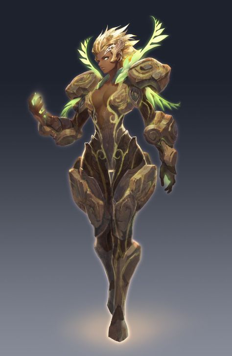 Aion, Earth form female Wooden Armor Concept Art, Tree Armor, Plant Armor, Elemental Armor, Plant People, Illustration Fantasy, Tree People, Fantasy Races, Fantasy Monster