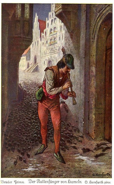 Every Creepy Theory on the Pied Piper of Hamelin Pied Piper Of Hamelin, The Pied Piper, Pied Piper, Brothers Grimm, History Images, Historical Images, Hans Christian, Art Licensing, Folk Tales