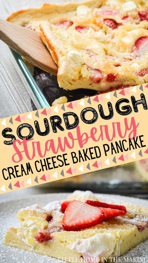 Sourdough Discard Strawberry, Strawberry Sourdough, Cheese Sourdough, Amish Bread Recipes, Sourdough Discard Recipe, Frozen Strawberry Recipes, Discard Recipe, Cream Cheese Bread, Sourdough Starter Discard Recipe