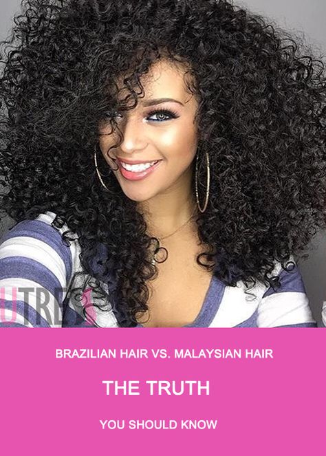 Today I’m going to show you a truth about Brazilian hair vs. Malaysian hair.  In fact, these two so-called “exotic” hair are the most puzzling.  So if you want to get a little educated before choosing hair extensions, you will love this article. Brazilian Hair Care, Curly Brazilian Weave, Brazilian Hair Products Curls, Curly Brazilian Hair, Long Curly Hair Brazilian, Mongolian Hair, Exotic Hair, Deep Wave Brazilian Hair, Body Wave Hair Extensions