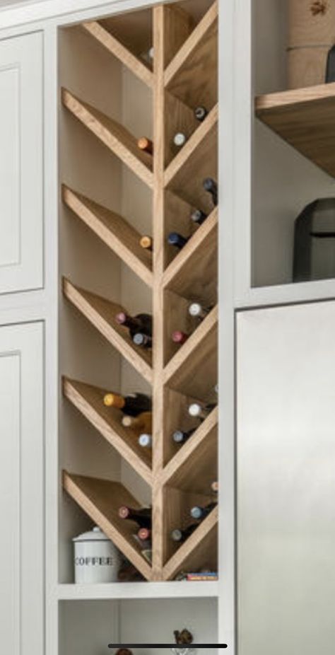 Wine Bar In Pantry, Pantry And Wine Storage, Katie Singletary, Botelleros Ideas, Pantry Wine Storage, Open Shelving Kitchen, Shelving Kitchen, Kitchen Racks, Refrigerator Cabinet