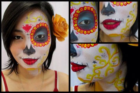 Book Of Life Makeup, Muerte Makeup, Book Of Life Costume, Movie Special Effects, Sugar Skull Costume, Day Of The Dead Party, The Book Of Life, Zombie Makeup, Love Day