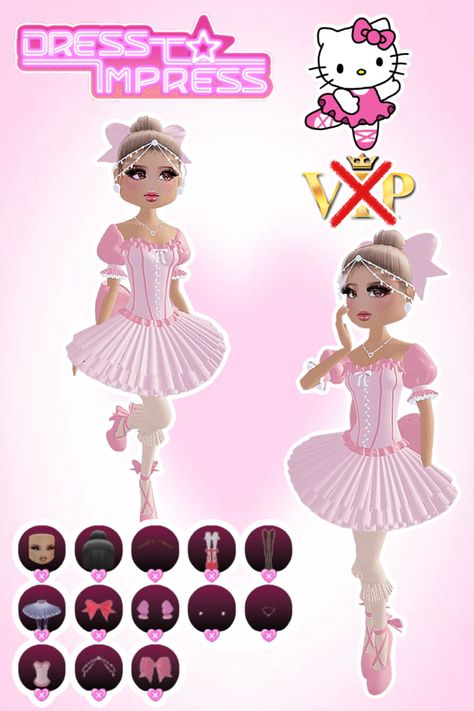 • 🏵️ • - #fyp #dti #dresstoimpress #dress #to #impress #roblox #dtiideas #aesthetic #outfitideas #dresstoimpressideas #idea #board #pin #robloxpin #robloxdti #robloxdresstoimpress Ballerina Dti Outfits Non Vip, Dti Outfit Idea Theme Ballerina, Dti Theme Ballerina, Dress To Impress Theme Ballerina, Ballerina Dti Outfit, Dress To Impress Ballerina Theme, Ballerina Outfit Dress To Impress, Dti Theme Pink, Themed Outfits Dress To Impress