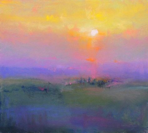 Contemporary Art Ideas, Lisa Noonis, Pastel Landscape, Art Pastel, Painting Painting, Abstract Art Landscape, Abstract Landscape Painting, Contemporary Artist, Pastel Art