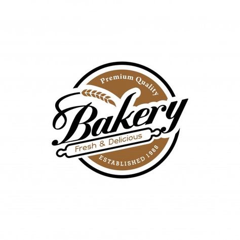 Bakery Logo Ideas, Bakeshop Logo, Bakery Logo Inspiration, Bakery Vintage, Logos Vintage, Baking Logo, Bakery Branding, Cake Logo Design, Logo Banner