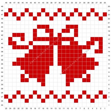 C2C Christmas Bells Square – Free Crochet Chart • RaffamusaDesigns C2c Christmas Graphs, Christmas Knitting Charts, Christmas Fair Isle Chart, Christmas Tapestry Crochet, Christmas Cross Stitch Charts, C2c Christmas, Crochet Granny Square Baby Blanket, Christmas Cross Stitch Patterns, Christmas Charts