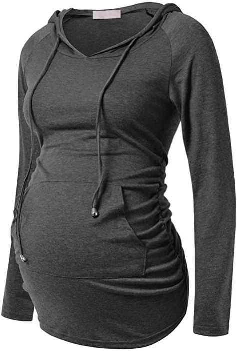 Layering Sweatshirts, Pregnant Women Fashion, Maternity Hoodie, Crop Sweatshirt Hoodie, Dresses For Pregnant Women, Women Dress Online, Clothes For Pregnant Women, Cute Maternity Outfits, Maternity Tees