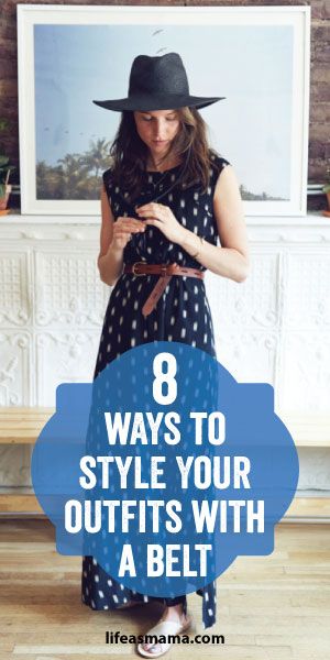 8 Ways To Style Your Outfits With A Belt Outfits With Belts And Jeans Casual, Belt Accessories For Dress, How To Style Belt With Dress, How To Wear Belts Ideas, Belt On Shirt Outfit, Belt Over Dress Outfit, Long Dress With Belt Outfit, How To Style A Dress With A Belt, How To Use A Belt With A Dress