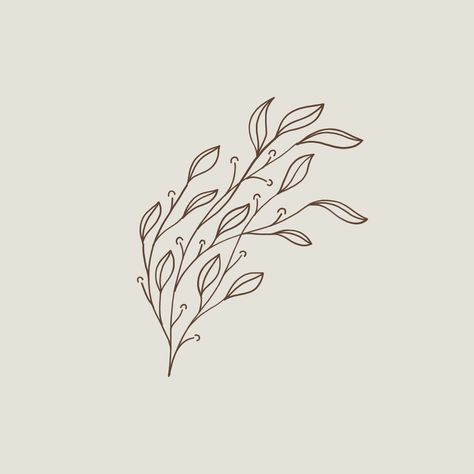 Leaf Widget, Neutral Widgets, Cute Widgets, Leaf Line Art, Phone Widget, Sage Leaf, Sage Leaves, Iphone Wallpaper App, Phone Design