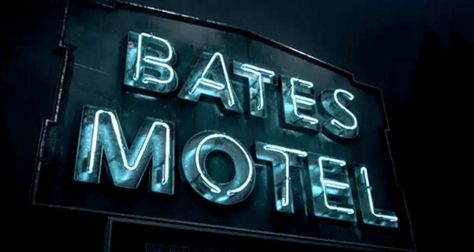 Motel Sign Tattoo, Bates Motel Sign, Norma Bates, Blur Studios, Motel Sign, Blue Is The Warmest Colour, Sign Tattoo, Norman Bates, Everything Is Blue