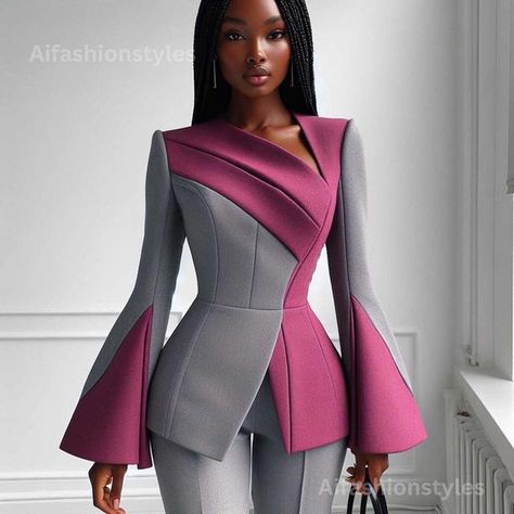 AiFashion Design on Instagram: "Whether you're feeling edgy, elegant, or eclectic, we've got the looks to match your vibe. Share this post with a friend and let's speak volumes through fashion! 💬👠" Designer Outfit, Corporate Dress, Chic Dress Classy, Elegant Outfit Classy, Best African Dresses, Professional Outfits Women, Fashion And Design, Stylish Work Attire, Elegant Dresses Classy