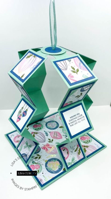 Diy Interactive Cards, Scrapbooking Aesthetic, Scrapbooking Storage, Paper Projects Diy, Diy Pop Up Cards, Flower Origami, Project Paper, Accordion Cards, Fancy Fold Card Tutorials