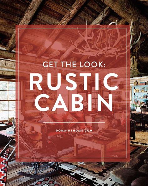 Swooning over the rustic cabin aesthetic? Check out these essentials to get you well on your way Cozy Cabin Decor, Mountain Cabin Decor, Lodge Look, Log Cabin Ideas, Cabin Aesthetic, Rustic Porch, Log Cabin Decor, Hunting Cabin, Country Cabin