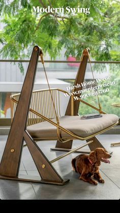 Modern wooden swing for balcony of indian home. This indoor zula can also be placed in living room of indian home. connect on 9909915760 for more details on Contemporary Swing designs for indian home decor. best swing with stands as part of wooden living room furniture. #modernhomedesign #modernswing #zula #indianhome #livingroom Swing In Living Room, Wooden Living Room Furniture, Wooden Living Room, Metal Swings, Indoor Swing, Wooden Swing, Swing Design, Furniture Details Design, Wacky Hair