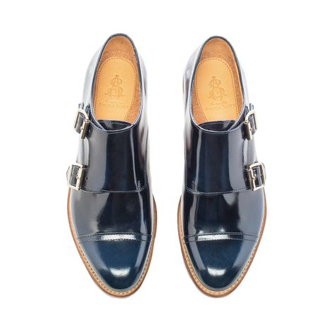 Mr. Colin Wide Navy Leather Women's Double Monkstrap Oxford – The Office of Angela Scott Womens Oxfords Shoes, Office Of Angela Scott, Mens Black Dress Shoes, Oxford Shoes Outfit, Black Oxford Shoes, Tokyo Street Fashion, Simple Shoes, Men's Shoe, Navy Leather