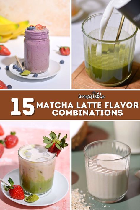 Bored of plain matcha lattes? Take your taste buds on a journey with 15 unique and delicious flavor combinations! This list offers a perfect blend of classic favorites and inventive ideas to inspire your next matcha latte creation.  From creamy and sweet to refreshingly fruity, discover endless possibilities to transform your matcha experience. So grab your whisk and get ready to elevate your matcha game! Matcha Flavor Combination, Flavored Matcha Latte, Protein French Toast, What Is Matcha, Pistachio Milk, Family Breakfast Recipes, Vanilla Protein Shakes, Matcha Latte Recipe, Coconut Ginger