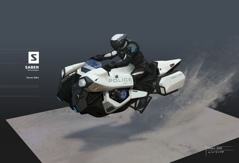 Hover Bike, Sang Han on ArtStation at https://www.artstation.com/artwork/OLy2e Hover Bike, Concept Bike, Futuristic Concept, Speeder Bike, Future Transportation, Futuristic Motorcycle, Concept Motorcycles, Spaceship Art, Flying Car