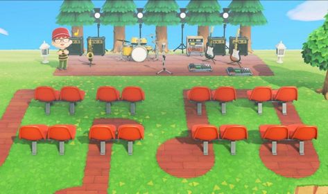 Joey Acnh, Animal Crossing Music, Acnh Design Ideas, Gym Design Interior, Motif Acnl, Codes Animal Crossing, Animal Crossing 3ds, Ac New Leaf, Ac Ideas