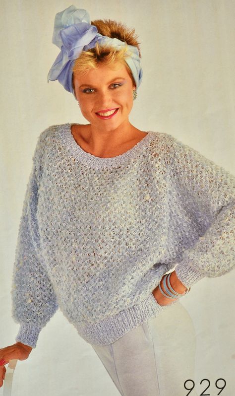 Vintage 1980s Wendy Lady's Batwing Sweater Knitting Pattern No 929 Batwing Sleeve Sweater Knitting Pattern, Knit Batwing Sweater Pattern, Batwing Knitting Pattern, Batwing Sweater Knitting Pattern, Art Outfits Drawing, Batwing Sweater Pattern, Vintage Sweater Pattern, Batwing Sleeve Pattern, Outfits Drawing