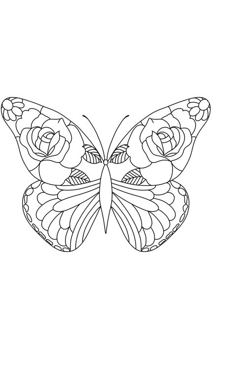 Butterfly Tattoo Template, Butterflies Coloring Pages, Traditional Tattoo Outline, Butterfly Drawings, Butterfly Line Art, Butterfly Coloring Pages, Butterfly Tattoo Stencil, Butterfly Outline, Tattoo Outline Drawing