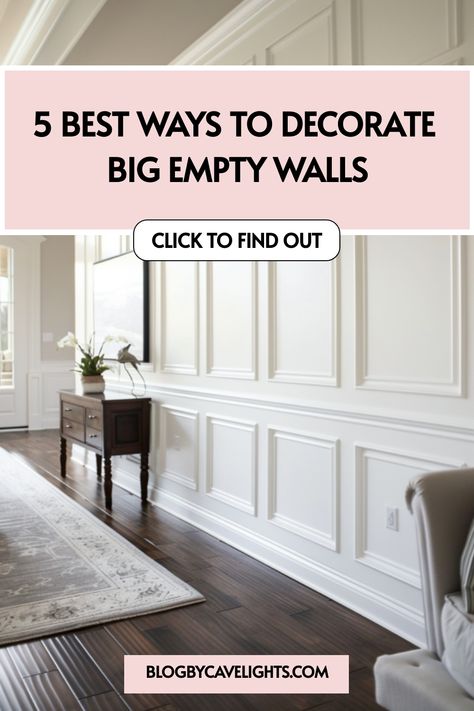 How To Break Up A Large Wall, 8 Frames On Wall Layout, Trims On Walls, Dining Room Trim Wall, Square Molding On Wall, Long Hallway Accent Wall Ideas, 2025 Wall Decor Trends, Long Vertical Wall Decor, Ceiling Alcove Decorating Ideas