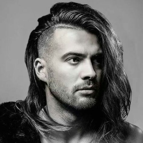 Side cut long hairstyles for men Long Hair Undercut, Long Hair Shaved Sides, Mens Long Hairstyles, Hairstyles Photos, Undercut Long Hair, Shaved Hairstyles, Guy Haircuts Long, Long Haired Men, Men's Long Hairstyles