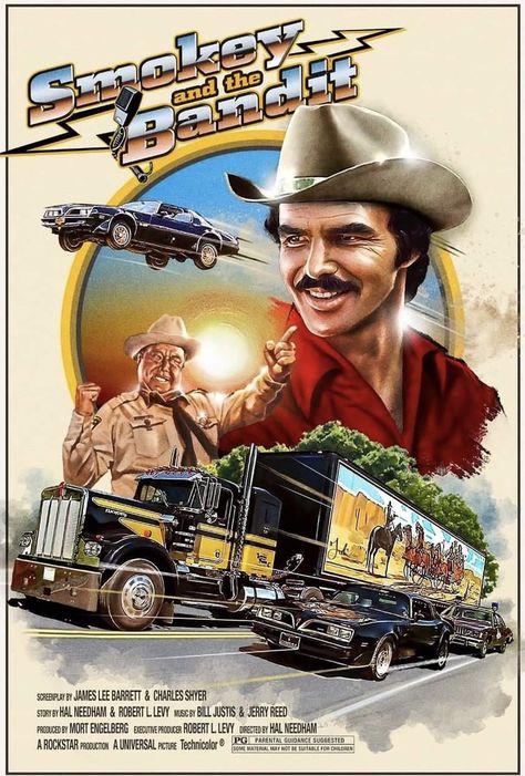 Bert Reynolds, Bandit Trans Am, Coffee Designs, Jerry Reed, Action Movie Poster, Wood Transfer, Motion Wallpapers, The Bandit, Iconic Movie Posters