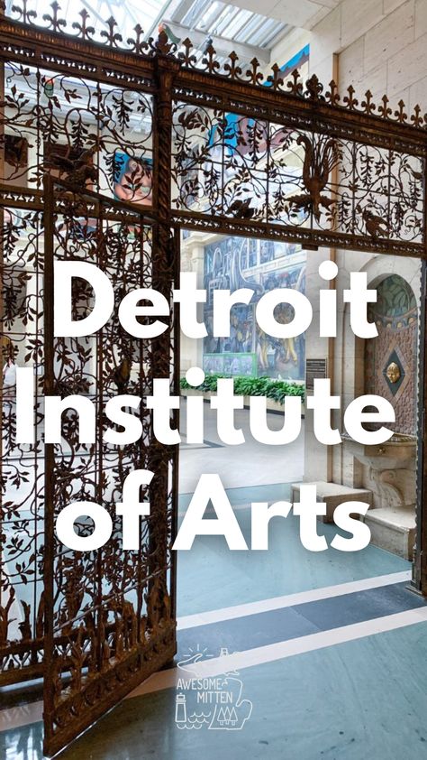 The Detroit Institute of Arts (DIA) is a must-see museum with a stunning art collection that spans virtually the whole of human history. Visit Detroit, Detroit History, Michigan Road Trip, Detroit Institute Of Arts, Michigan Travel, Diego Rivera, Human History, Good Dates, Detroit Michigan