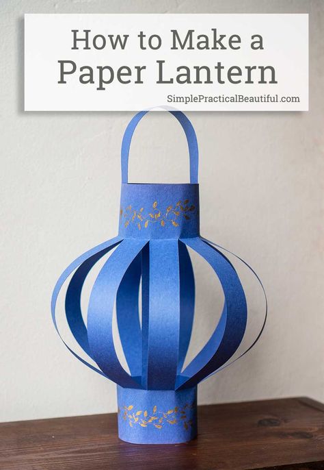 How to make paper lantern with construction paper | a simple DIY project idea that is easy enough for a kid craft but looks good enough for room decor or a party decoration Lanterns Paper, Lanterns Diy, Paper Lanterns Diy, Lantern Craft, Construction Paper Crafts, Kid Craft, Diy Lanterns, Paper Lantern, Make Paper