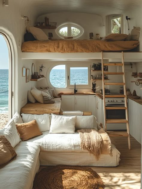 Tiny House Trailer Design, Small House Shed Tiny Homes, Tiny Home Designs Exterior, Airbnb House Design, Tiny House On Wheels Interior, Tiny House Ideas Cheap, Coastal Tiny House, Modern Tiny House Interior, Tiny House Ideas Interior