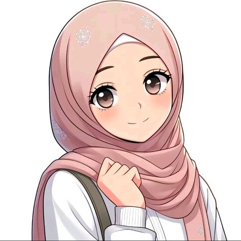 Pp Viral, Cute Hijab Cartoon Wallpaper, Wallpaper Ramadhan, Thank You For Birthday Wishes, Anime Hijab, Doodle Art For Beginners, Chibi Maruko-chan, Anime Muslim, Hijab Cartoon