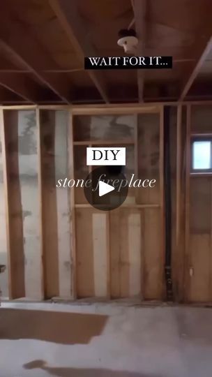 1.8K views · 19 reactions | DIY stone fireplace! The basement previously had a wood burning stove, but it was ugly, old & a hazard to little kids. So we moved it outside and installed this one instead 🙌🏻 | The Taylor Style | Tony Dark Eyes · Flow Diy Stone Fireplace, Old A, The Basement, Dark Eyes, Stone Fireplace, Wood Burning Stove, Wood Burning Fireplace, A Wood, Wood Burning