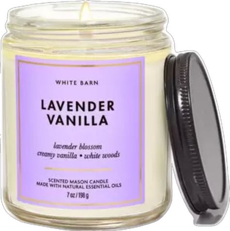 Nwt. White Barn Is Sold Through Bath And Body Works. The Lavender Vanilla Mason Candle Has One Wick And Is 7 Oz. This Candle Smells Like A Dreamy Bedside Bouquet. The Candle Has Scent Notes Of: Lavender Blossom Creamy Vanilla White Woods Burns For 25-45 Hours Lavendar Candle, Lavender Vanilla Candle, Wood Scented Candles, Lavender Blossom, White Barn Candle, Coconut Candle, Candle Smells, Winter Scents, Lavender Vanilla