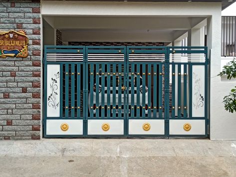 Main gate Main Grill Gate Design, Simple Main Gate Design, Simple Gate Designs, Stairs Gate, Sliding Gate Design, Latest Main Gate Designs, Latest Gate Design, Gate Design Modern, Modern Main Gate Designs