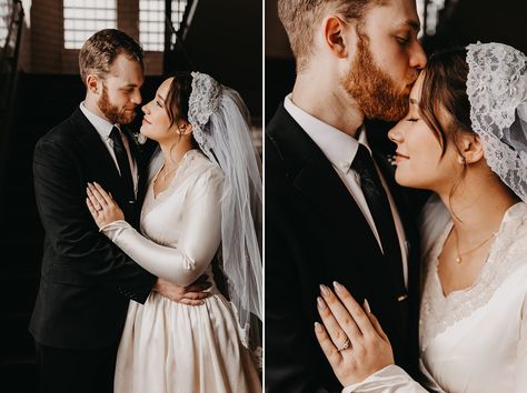 Rachel & Carter || Traditional Latin Mass Wedding at Sacred Heart in Fort Wayne, IN Catholic Engagement Photos, Latin Mass Wedding, Traditional Latin Mass Wedding, Mass Booklet Wedding, Vintage Mexican Wedding Photos, Wedding Lasso Catholic, Rachel Carter, Latin Mass, Catholic Wedding