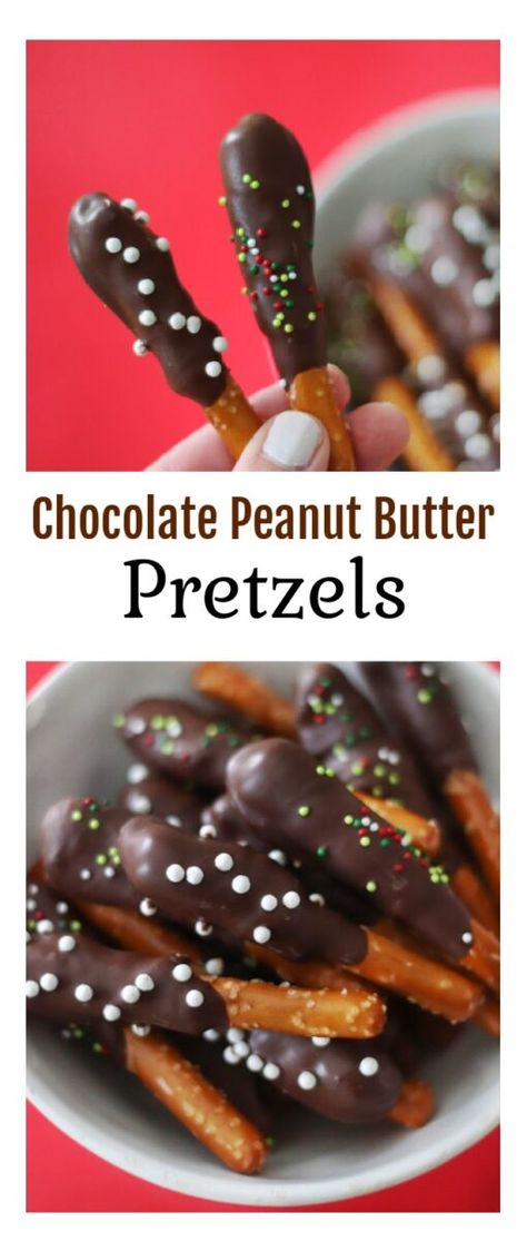 Peanut Butter Dipped Pretzels, Icing Dip, Pretzel Ideas, Peanut Butter Pretzels, Gift Treats, English Toffee Recipe, Melt Chocolate In Microwave, Chocolate Pretzel Rods, Chocolate Dipped Pretzel Rods