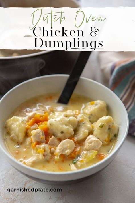 Easy Chicken And Dumpling Soup, Best Chicken Seasoning, Chicken And Dumpling Soup, Chicken Parts, Fluffy Dumplings, Chicken Dumpling, Dutch Oven Chicken, Chicken Dumpling Soup, The Stew