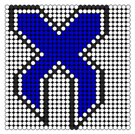 EXcision Perler bead pattern Excision Perler Bead Patterns, Fuse Bead Patterns Rave, Bass Canyon Perler, Perler Patterns Trippy, Excision Perler Pattern, Dj Perler, Kandi Templates, Excision Perler, Rave Perler Pattern