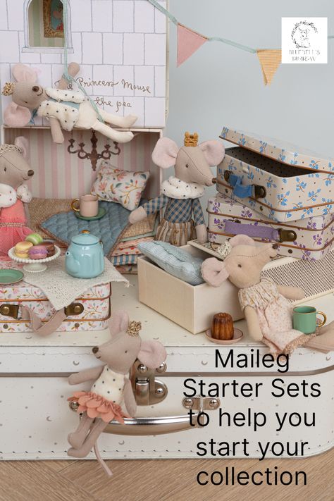 We review our starter sets each season and add new ones and keep your favourites  The starter sets help you start your Maileg collection but also stops the worry of what accessories goes with what mouse  Hop on over to see this seasons collections and sign up to our Newsletter to get 10% off your first order Ikea Dollhouse, Maileg Mice, Maileg Mouse, Dollhouse Ideas, Cute Little Things, Subscription Boxes, First Order, And Sign, Mice