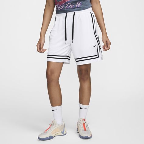 Wider through the legs and hips, these lightweight, sweat-wicking Crossover shorts help you move freely up and down the court. An adjustable waistband lets you dial in the perfect fit. Crossover Shorts, Athletic Clothes, Shorts White, Nike Basketball, Adjustable Waistband, Womens Basketball, Athletic Outfits, Basketball Shorts, Cold Hands