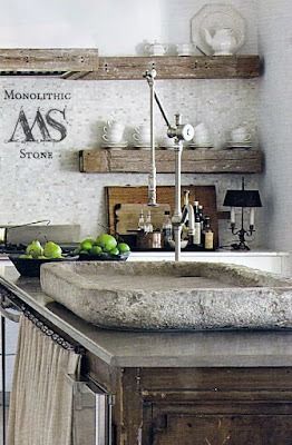 Phoenician Stone, Since~1943~: Antique Limestone and Marble sinks by Phoenician Stone Colorado Farmhouse, Rustic French Country Kitchen, Antique Stone Sink, French Kitchens, French Country Kitchen Designs, French Inspired Decor, French Farmhouse Kitchen, Italian Farmhouse, French Farmhouse Style