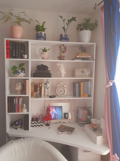 Cozy Place, Corner Bookcase, Wall Shelves, Bookcase, Room Decor, Shelves, Wall, Home Decor, Home Décor