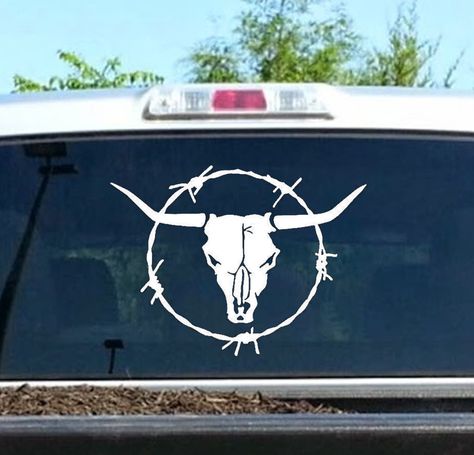 Western Decals For Trucks, Western Truck Decals, Truck Sticker Ideas, Western Truck Stickers, Western Truck Decor, Truck Stickers For Women, Western Car Stickers, Western Truck Accessories, Car Sticker Design Ideas