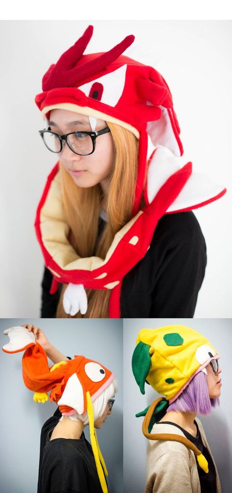 Nintendo Merch, Red Gyarados, Pokemon Violet, Pokemon Hat, Pokemon Diy, Pokemon Moon, Plush Hat, Pokemon Craft, Bubble Shooter