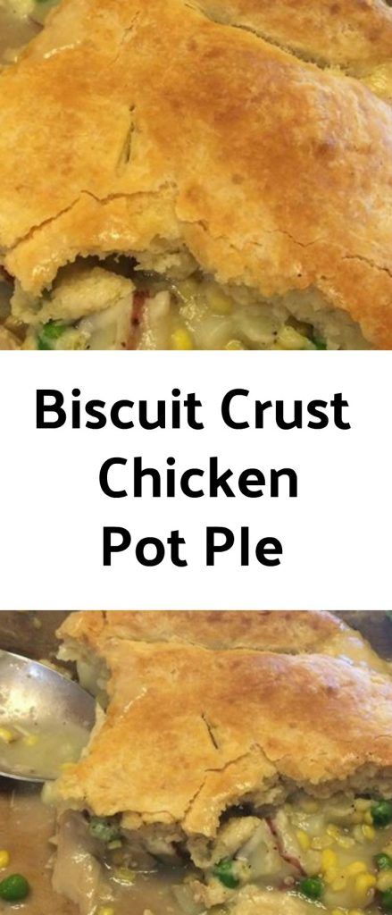 Easy Pot Pie Crust Recipe, Easy Pot Pie Crust, Potpie Crust Recipe, Chicken Pie Crust, Chicken Pot Pie Recipe With Biscuits, Chicken Pot Pie Crust, Biscuit Pot Pie, Homemade Pot Pie, Biscuit Chicken Pot Pie